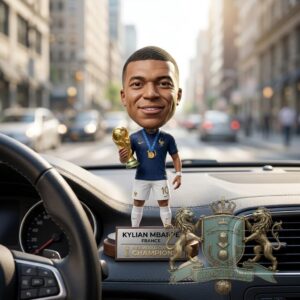 Kylian Mbappe World Cup 2026 Champions Bobblehead Figure