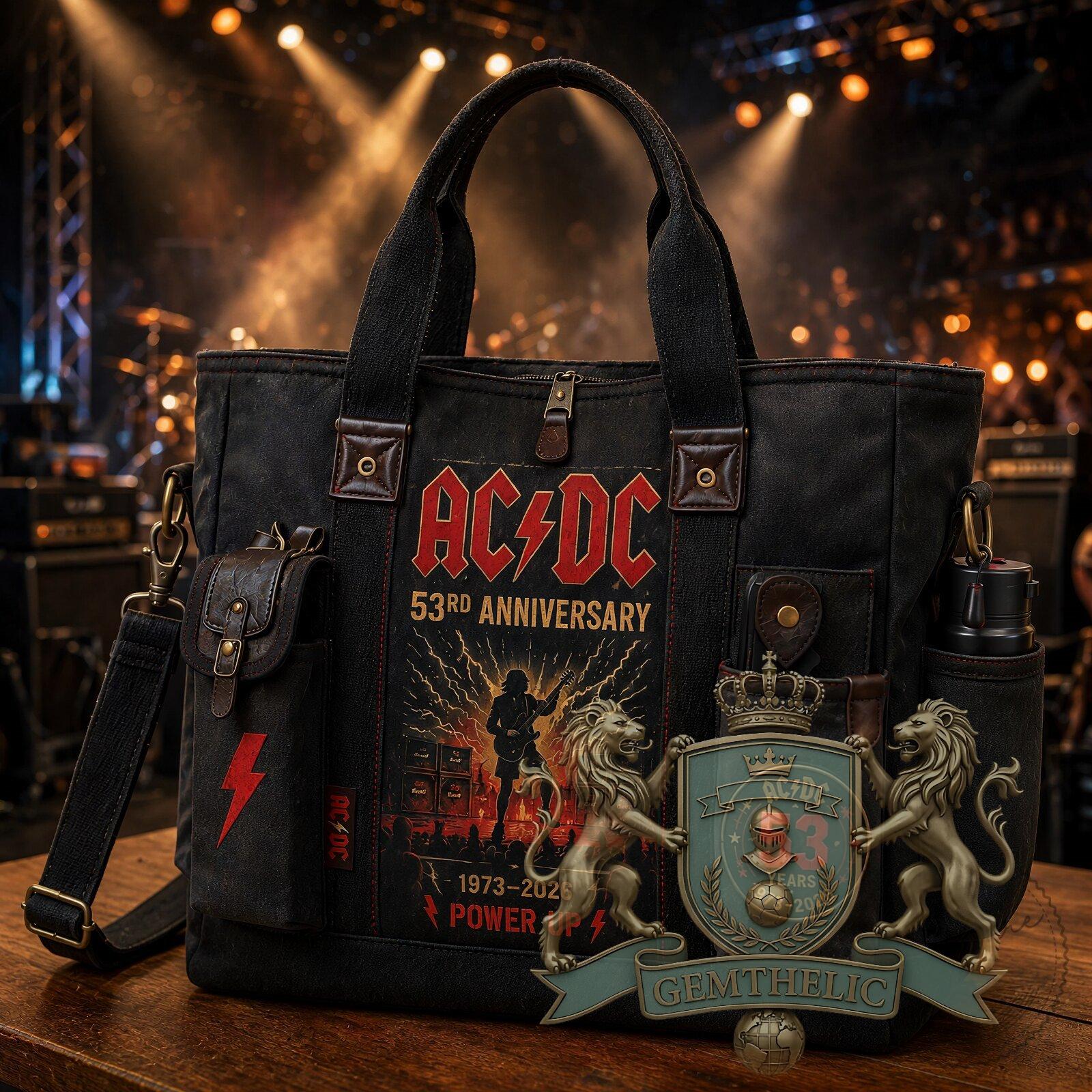 AC/DC 53rd Anniversary Power Up Tote Bag - Detail View