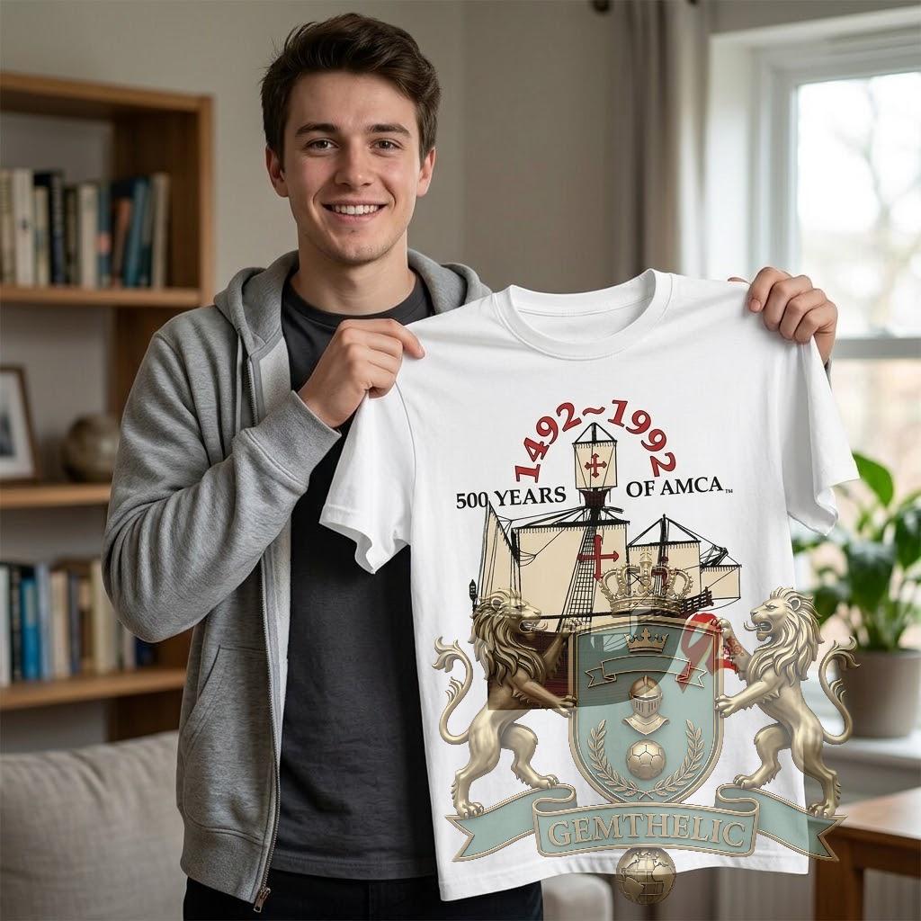 America 500 Years 1492 1992 Anniversary T-Shirt