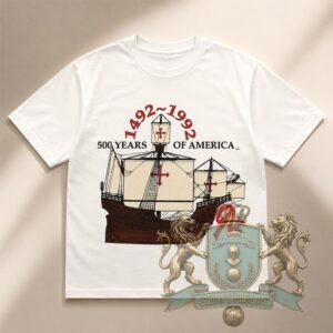 America 500 Years 1492 1992 Anniversary T-Shirt