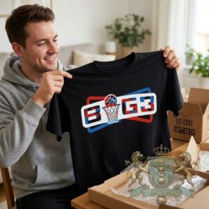 BIG3 Basketball League Official Logo Basketball T-Shirt