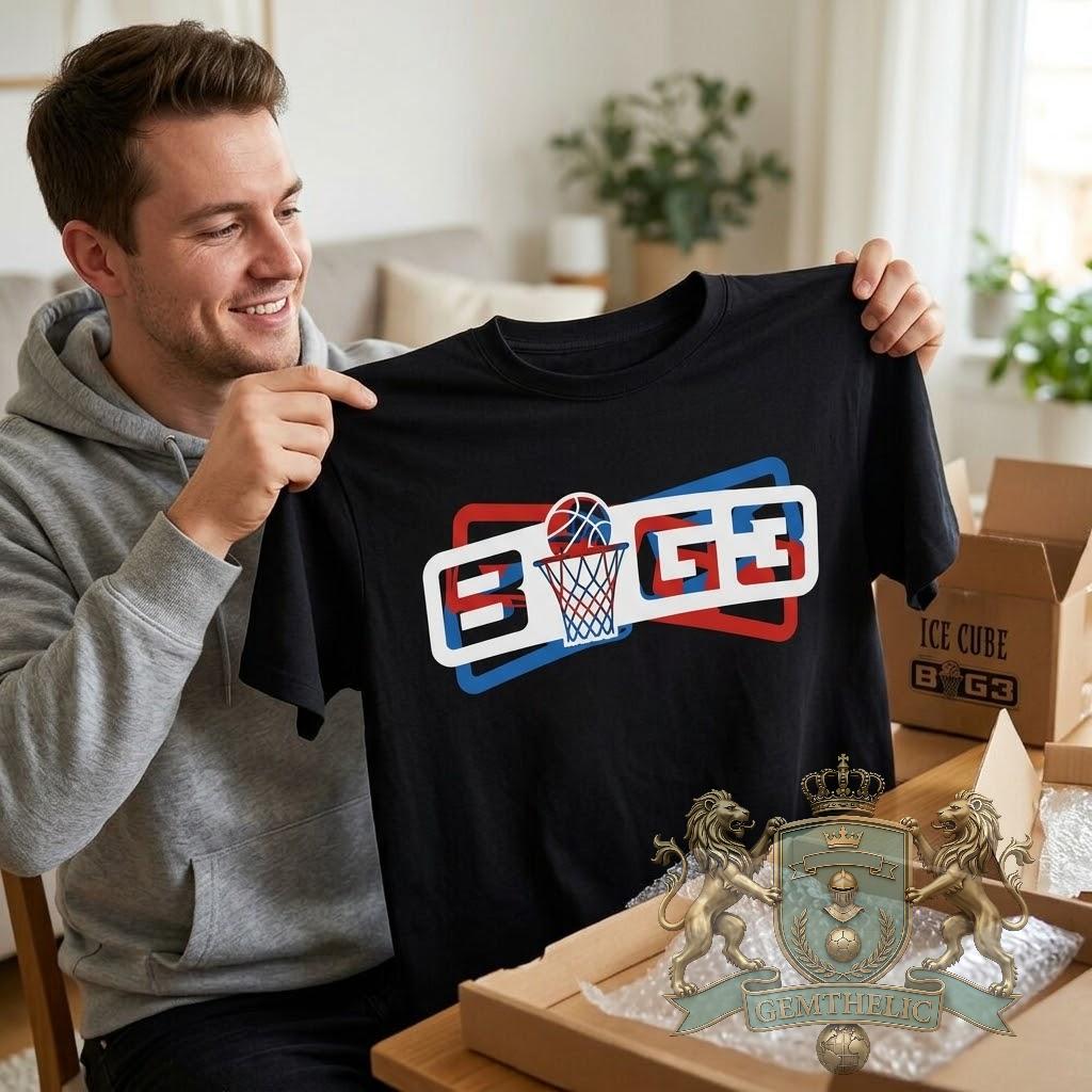 BIG3 Basketball League Official Logo Basketball T-Shirt