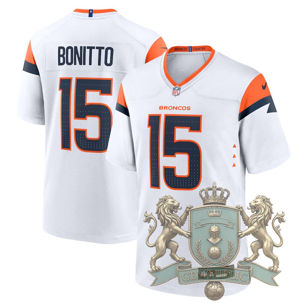 Denver Broncos Bonitto 15 Football Jersey - Front View