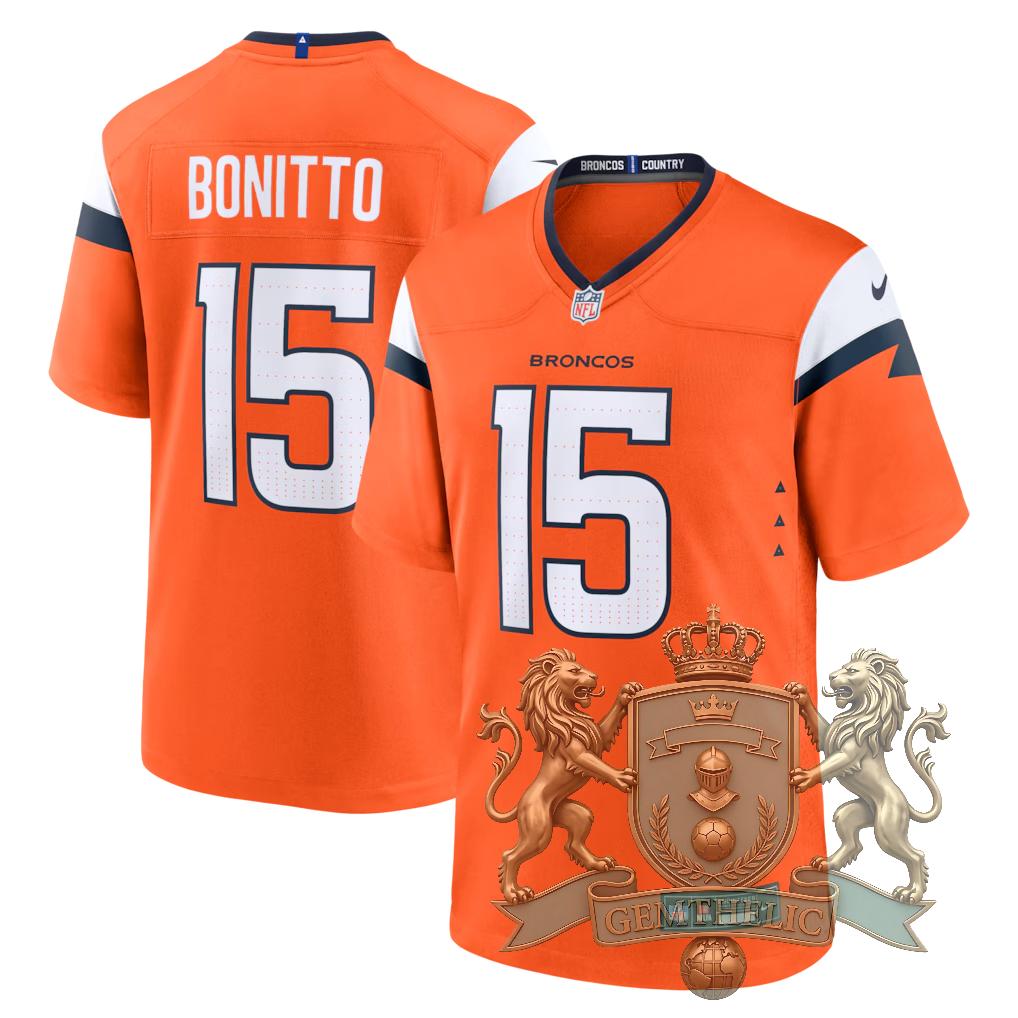 Denver Broncos BONITTO 15 NFL Jersey - Front View