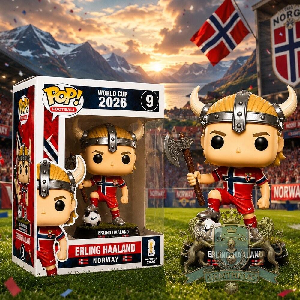 Erling Haaland Norway World Cup 2026 Funko Pop Figure - Front View