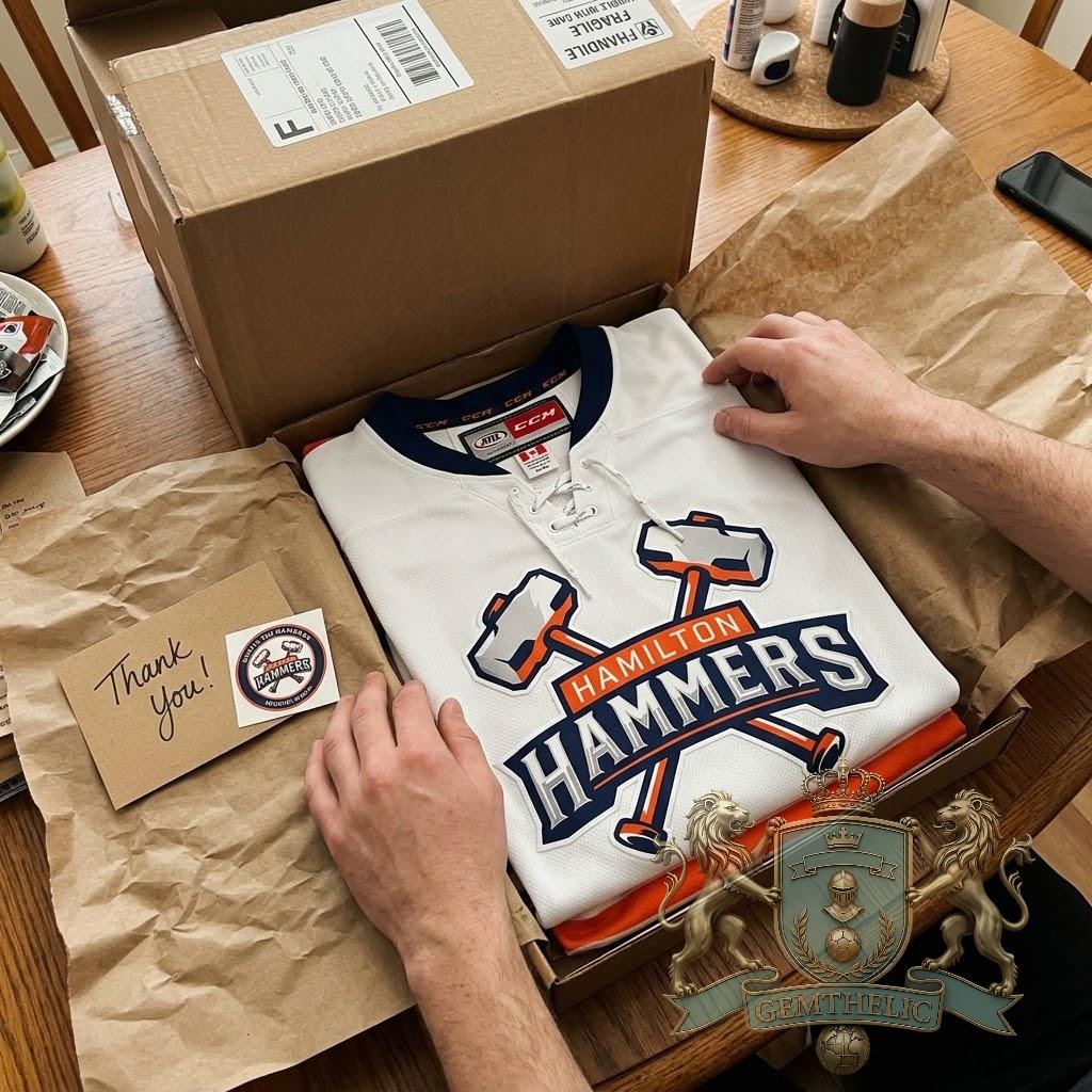Hamilton Hammers Player Number 26 Hockey Jersey - Detail View