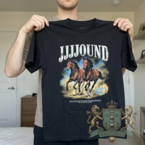 JJJJOUND Fierce Black Horses T-Shirt