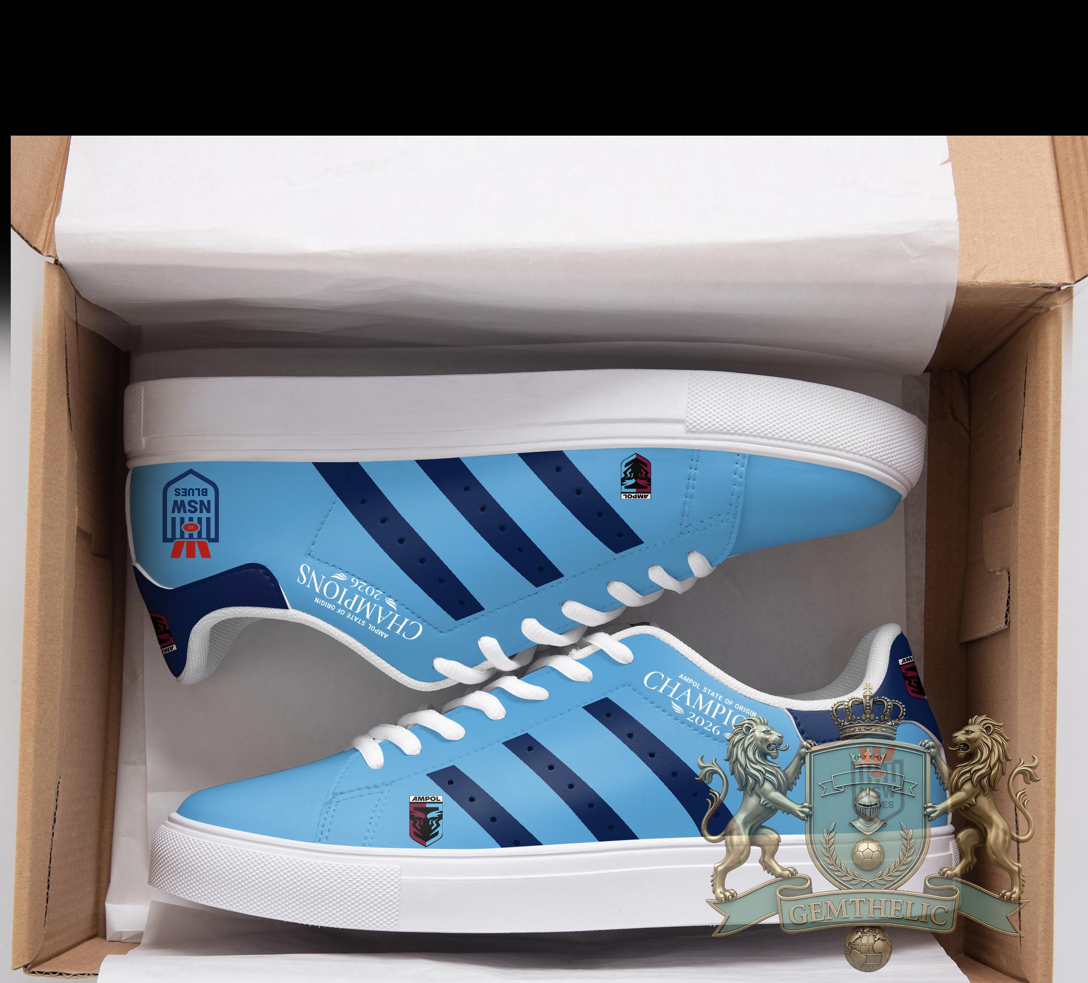NSW Blues 2026 State Of Origin Champions Stan Smith Sneakers - Detail View