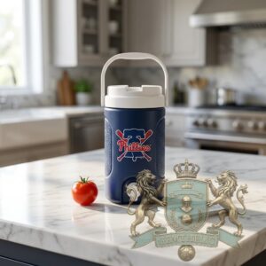 Philadelphia Phillies Baseball Bat Bell Logo Insulated Water Cooler