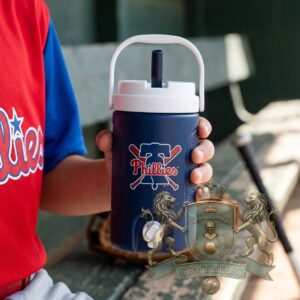 Philadelphia Phillies Baseball Bat Bell Logo Insulated Water Cooler
