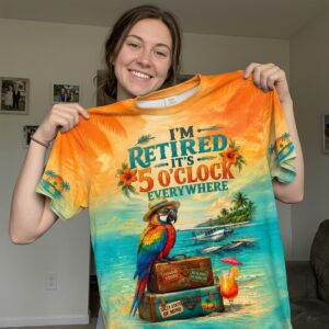 Jimmy Buffett Retired 5 O'Clock Everywhere Parrot T-Shirt