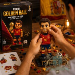 Rodri Spain World Cup 2026 Golden Ball Winner Building Block Set