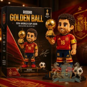 Rodri Spain World Cup 2026 Golden Ball Winner Building Block Set