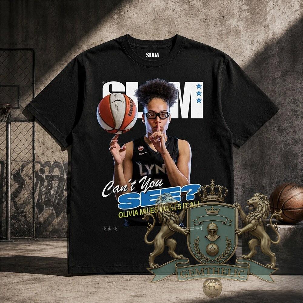 SLAM Magazine Olivia Miles Can't You See T-Shirt - Detail View