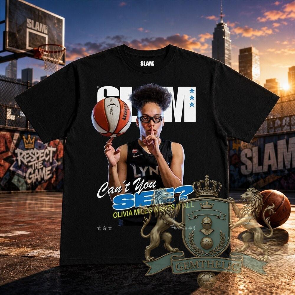 SLAM Magazine Olivia Miles Can't You See T-Shirt - Front View