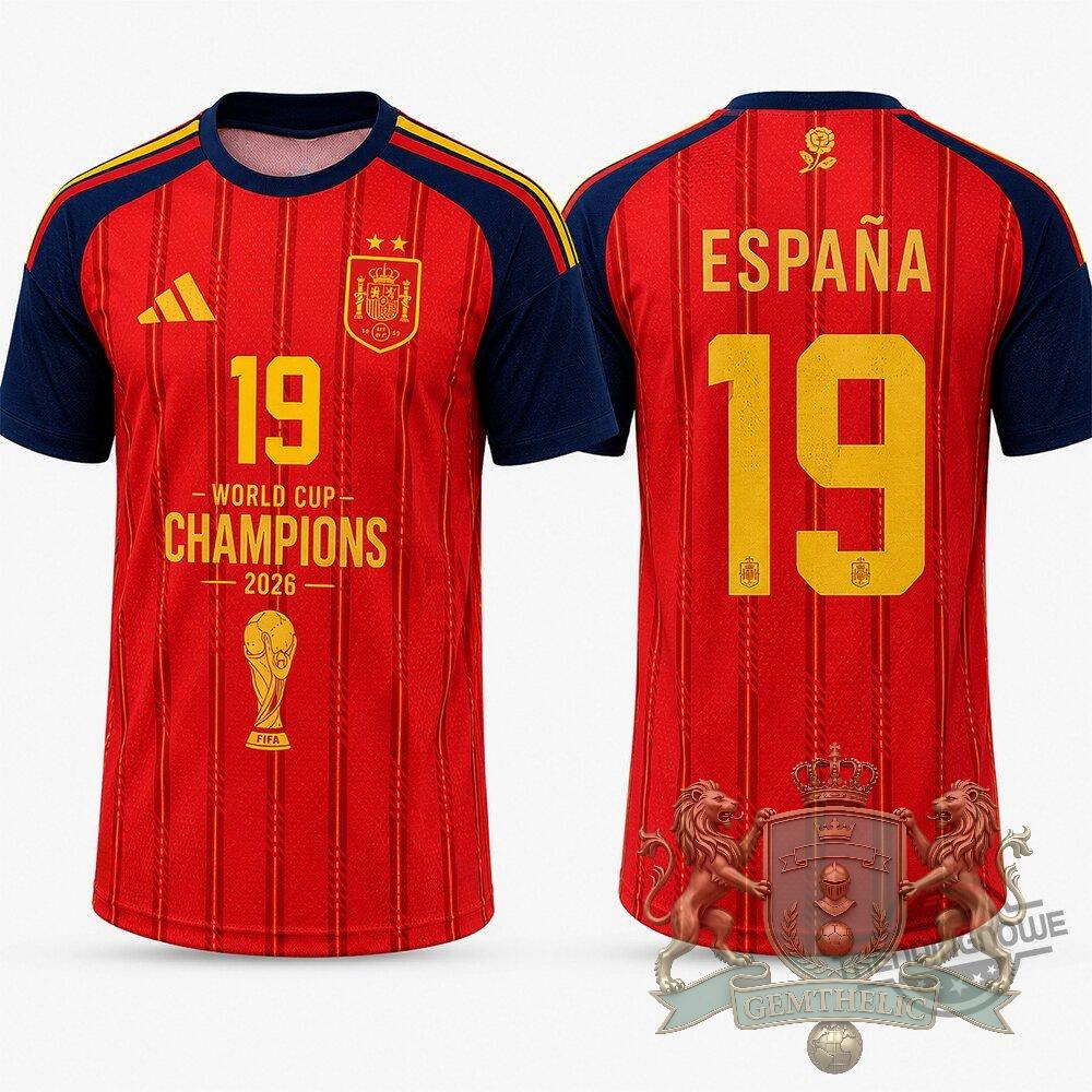 Spain FIFA World Cup 2026 Champions Jersey - Detail View
