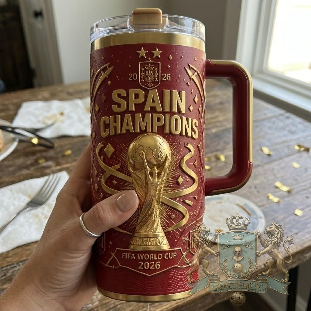 Spain National Football Team FIFA World Cup 2026 Champions Tumbler