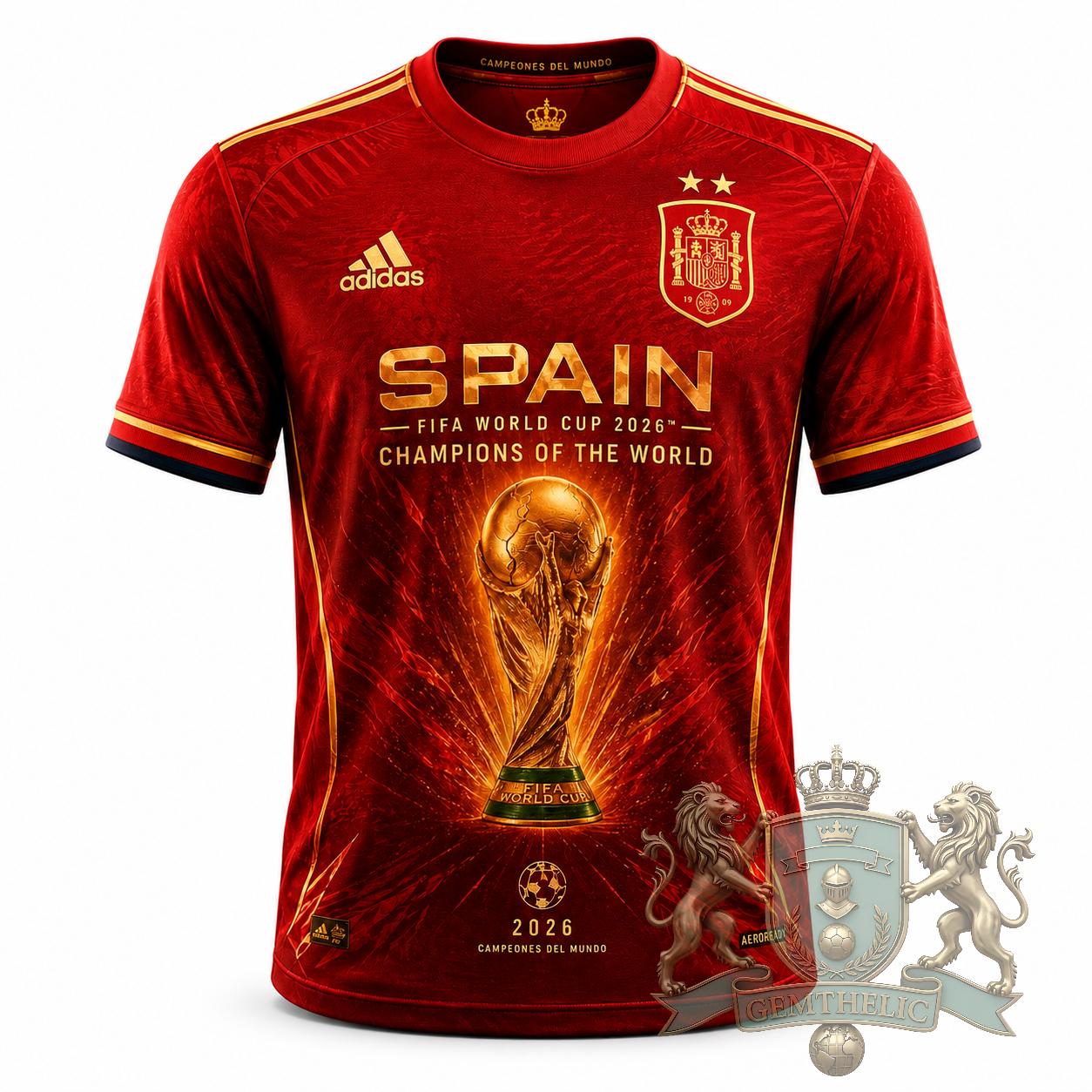 Spain National Football Team World Cup 2026 Champions Jerey