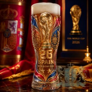 Spain National Football Team FIFA World Cup 2026 Glass Beer
