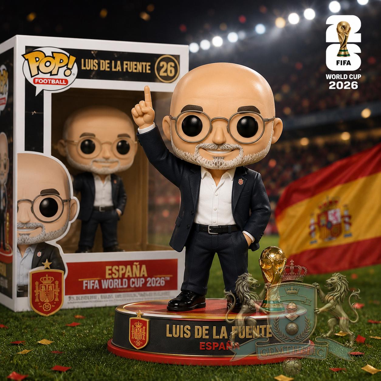 Luis de la Fuente Spain Champion Coach Funko Pop - Front View