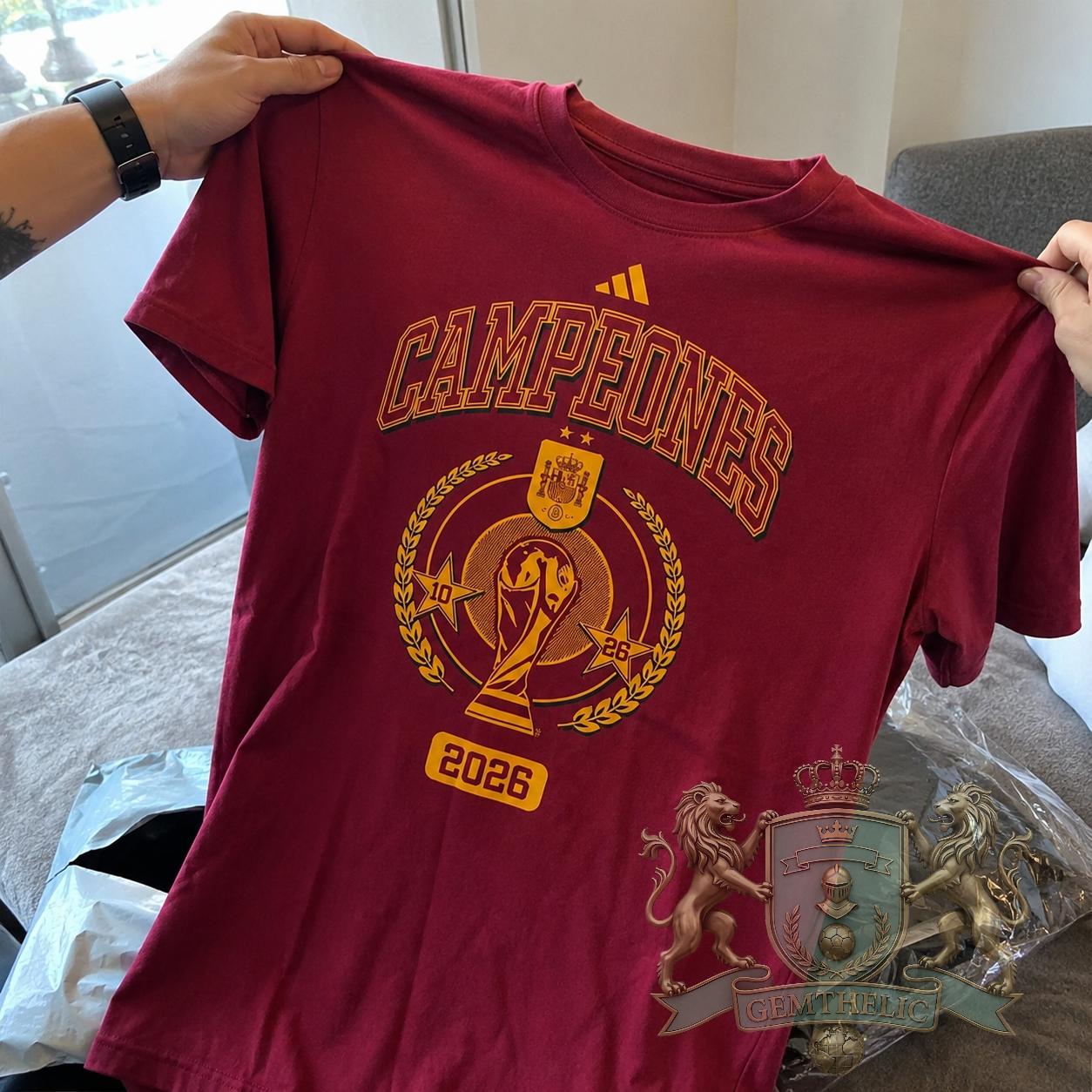 Spain National Football Team World Cup Champions 2026 T-Shirt