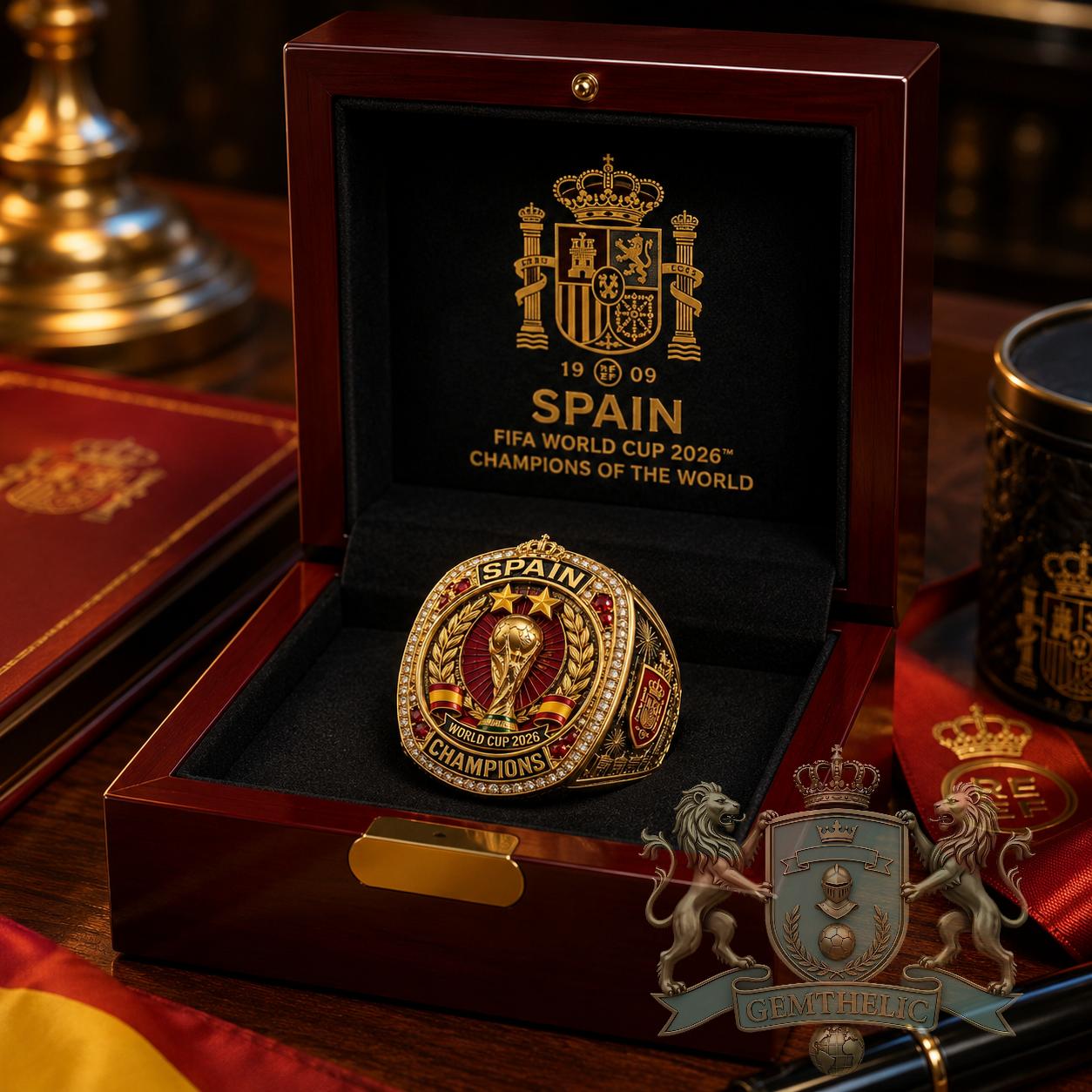 Spain World Cup 2026 Champions Ring - Detail View