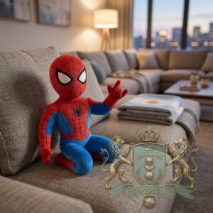 Lionel Messi Spider Man Plush Stuffed Toy Marvel Superhero Cute Doll