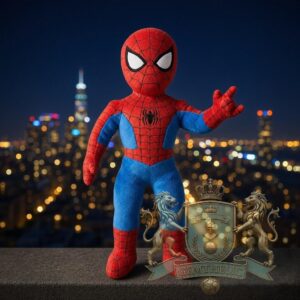 Lionel Messi Spider Man Plush Stuffed Toy Marvel Superhero Cute Doll